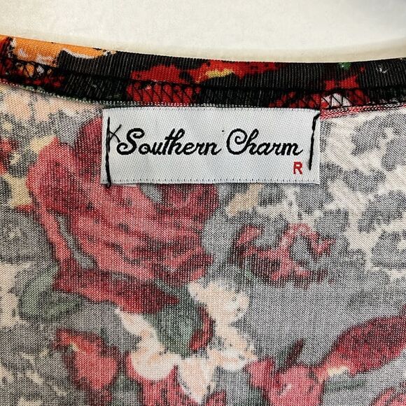 Southern Charm Woman’s waterfall Vest Floral Leopard Animal Print Plus Size - Picture 3 of 7